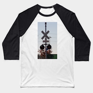 Railroad Crossing Baseball T-Shirt